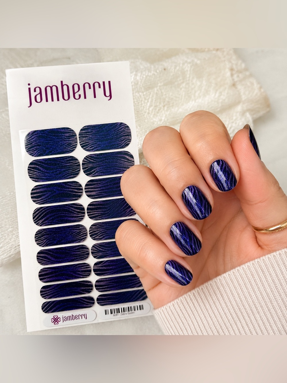Jamberry Nail Wrap: Zebra Queen